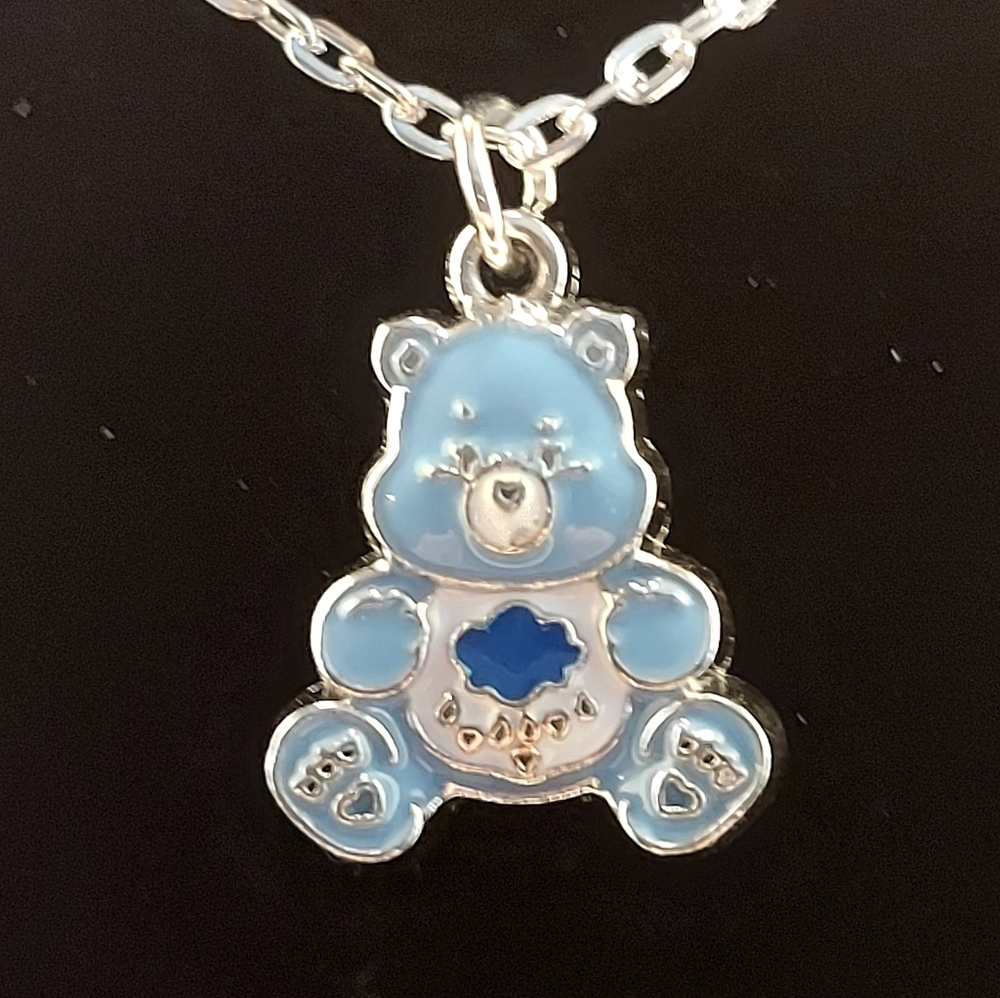 Carebear Grumpy Bear Pendant Necklace